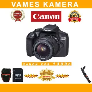 CANON Eos 1300d Wifi Kamera Vlog Dan Lensa Kit 18-55mm Bonus Tas