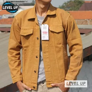 Jaket Jeans Pria Jaket Pria Jaket Levis Cowok Jeans Warna Kunyit Mustard Jacket Cowok Murah