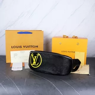 Tas waistbag LV Louis Vuitton bumbag iconic LV circle signature yellow beltbag mirror quality 1:1 original quality replika replica best replica kw 1 kw premium