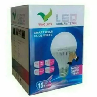 Promo Semangat..! Lampu Led Sensor Suara Tepuk Tangan 15 W / Lampu Led Terang / Bohlam ?