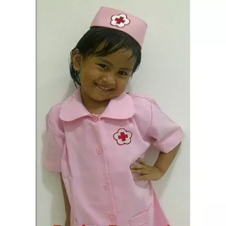 baju suster/kostum suster/baju profesi anak/suster