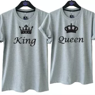 WT Kaos Pasangan KING QUEEN Abumuda/Tshirt Couple