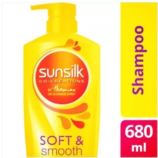 Sunsilk Shampoo Soft Smooth 680ml Shampo Botol Kuning 680 ml