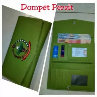 dompet persit dan bhayangkari lipat hijau