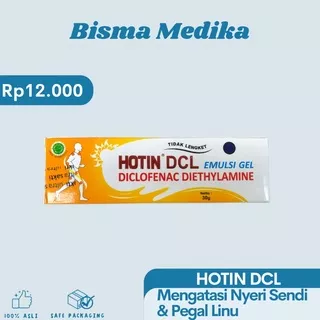 Hotin DCL Emulsi Gel TUBE 30 gram - 60 gram/ Pereda Nyeri Sendi - Pegal Linu/ Krim Kram Sendi - Pegal Linu - Rematik/ Krim Pengurang Nyeri Otot