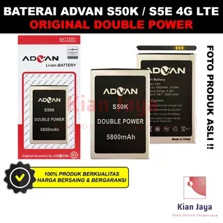 Baterai Advan S50K S5E 4G LTE Original Double Power Battery Batrai Batre Hp Ori