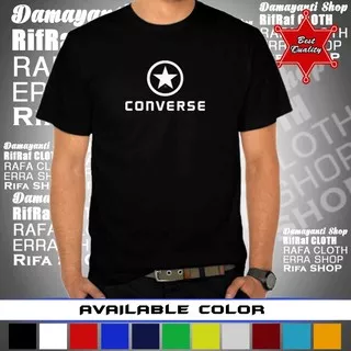 kaos t-shirt converse.baju custom ready bigsize