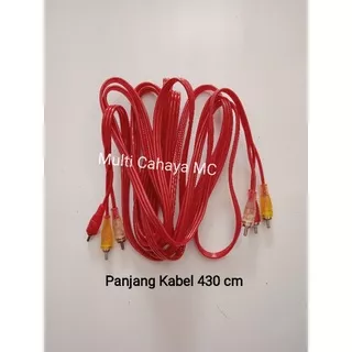 Kabel RCA 3x3 Panjang 4.5 Meter / Kabel TV ke DVD / Kabel Video / Kabel Isi 3 RCA