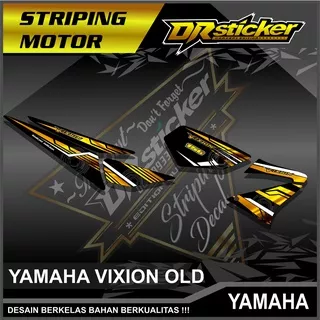 506 Striping Vixion Old - Stiker Variasi Lis Motor Motif Gold Emas Grafis-250