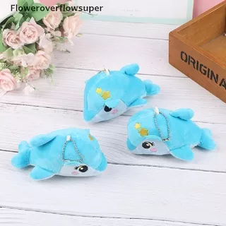 FSID 1PCS New Mini Dolphin Plush Doll Pendant Marine Animal Stuffed Toys Key Chain HOT