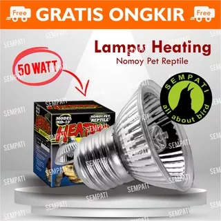 LAMPU NOMOY UVA / UVB 50 WATT | NOMOY PET ND-10|LAMPU REPTIL MURAH LAMPU BURUNG| HALOGEN UVB LMPND