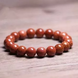 Gelang batu akik pasir emas  natural asli