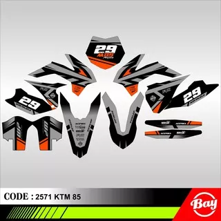 Decal Stiker Motor KTM 85 / KTM 85 SX / KTM 85 SIXDAY Full Body Sticker Custom Variasi