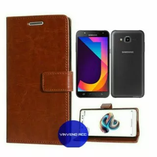 Flip Wallet Leather Book Cover Case Kulit Samsung Galaxy J7Core J7 core/J7 2015