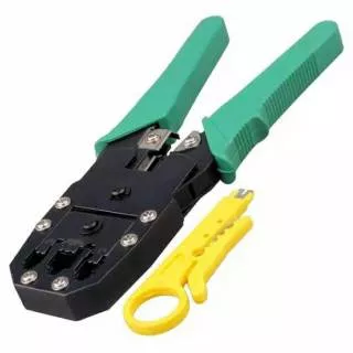 Tang Crimping RJ45 RJ11 Crimping Tools Kabel Lan Tang Crimping Pembikin Kabel Lan Jaringan