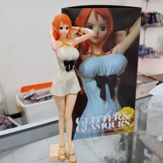 Op one piece nami white dress glitter and glamours G&G figure pvc