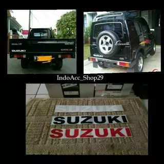 Sticker Stiker Striping List Body Tulisan SUZUKI Katana Carry Pick Up Gx Dx 4x2 4x4 Long Short jimny