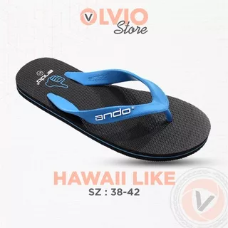 ANDO Hawaii Like  - Sandal Jepit Fashion Casual Pria Dewasa Ando Original