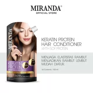 [CONDITIONER] MIRANDA Keratin Protein Smoothing & Anti Frizzing Hair Conditioner - 100ml