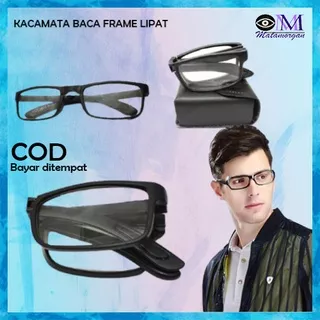 KACAMATA BACA LENSA PLUS FRAME LIPAT ANTI RADIASI READING FOLDING ANTI BLUERAY GLASSES UNISEX MM148 PRIA WANITA CEWEK COWOK