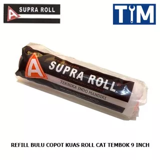 SUPRA ROLL Refill Bulu Copot Kuas Roll Cat Tembok 9 INCH - WARNA PUTIH