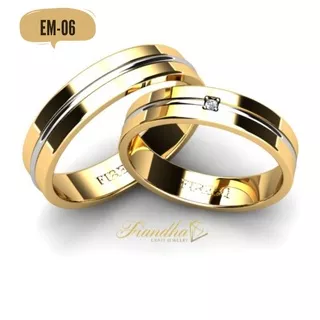 Cincin couple pernikahan Silver 925 EM.06