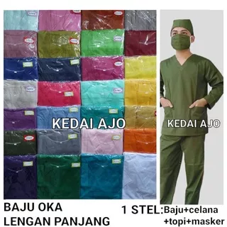 Baju ok / baju jaga lengan panjang KHUSUS UKURAN S M L