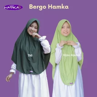 BERGO HAMKA TNI & ALPUKAT / Bergo Pet ANTEM /Hijab instan bahan Kaos Adem