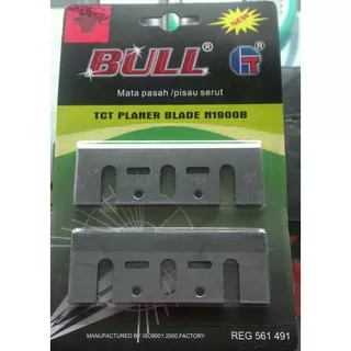 Mata Pisau Pasah Ketam Serut Planer Blade TCT BULL Hijau