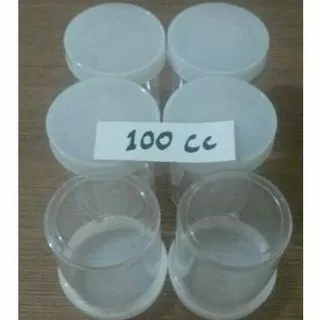 Pot urine 100cc,  pot dahak, pot sputum, pot salep, pot plastik, pot cosmetik 100ml