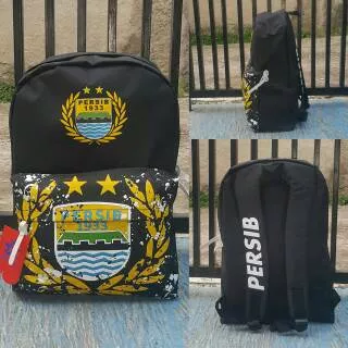 tas gendong persib bandung hitam/tas gendong bobotoh persib