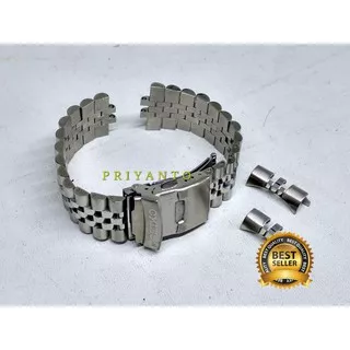 Tali jam Tangan Rantai Seiko Skx007 Skx009 Bracelet Solid Stainless Stell 22mm Silver Terbaik Watch Bend