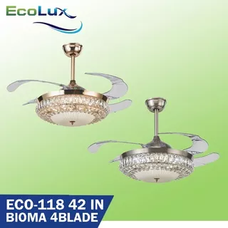 Kipas Angin Lampu Gantung / kipas angin plafon Ecolux Eco-118 BIOMA