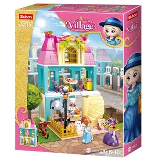 Sluban Bricks Girls Dream Village Series Pizza Store M38-B0875