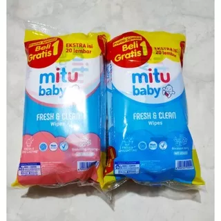 Mitu Baby Wipes B1G1 @ 50s | Mitu Baby Fresh & Clean Wipes B1G1 @ 50s | Tissue Basah Mitu 50s Buy 1 Get 1