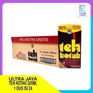 1 DUS TEH KOTAK JASMINE 200ML/ TEH KOTAK ULTRA/ TEH KOTAK JASMINE