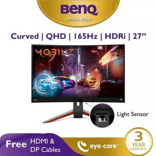 BenQ MOBIUZ EX2710R 27 QHD 1ms 165Hz HDRi Curved Gaming Monitor