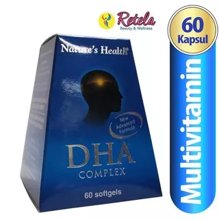 Nature'S Health Dha Complex - Isi 60 Softgels Suplemen Untuk Otak
