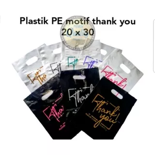 plastik thank you ukuran 20x30