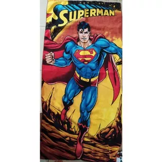 Handuk Anak karakter superman / Handuk motif Superman / Handuk Mandi Motif