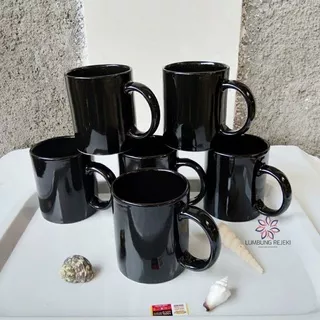 Mug Polos hitam / Mug coating / mug Polos souvenir / Mug Polos Murah / mug costum / mug keramik polos / gelas keramik polos / gelas keramik murah /Mug Souvenir Pernikahan / Mug Sablon