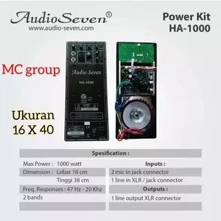 mesin speaker aktif/power kit aktif AUDIOSEVEN ORIGINAL HA 1000 16X40