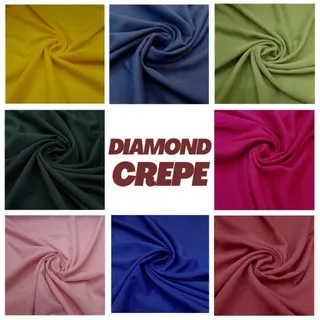 KAIN DIAMOND CREPE / DIAMOND CREPE ITALIANO GEORGETTE / KAIN CREPE POLOS / CREPE PREMIUM [ TERMURAH ]