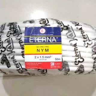 Kabel Listrik Eterna / Supreme 2x1,5 / 2X1,5 / NYM / 1 Roll 50m