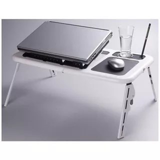 Meja Laptop lipat/ E Table Laptop/ Meja Laptop praktis with FAN