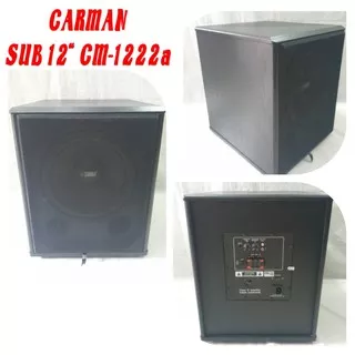 SUBWOOFER AKTIF 12 INCH CARMAN CM-1222A SUBWOOFER KARAOKE WOOFER DEPAN