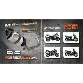 KNALPOT NOBI NEO 3 BOLD BEBEK MATIC & SPORT SUZUKI YAMAHA MATIC LENGKAP FU 150 MX JUPITER Z-1 MIO J XEON RC NOT ROB 1 CLD