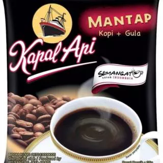 KAPAL API MANTAP 750gr - Kopi Gula Bubuk Instant Bag (30 sachet @25gr)