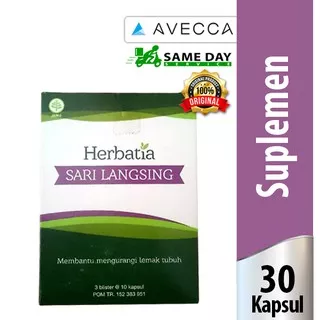 Herbatia Sari Langsing 30 Kapsul / Lemak Tubuh / Diet / Kurus