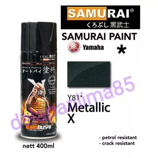 Samurai Paint Y81* Metalik X/hitam metalik/cat semprot/pylox/pilox/pilok/sepeda/motor/helm/aerosol